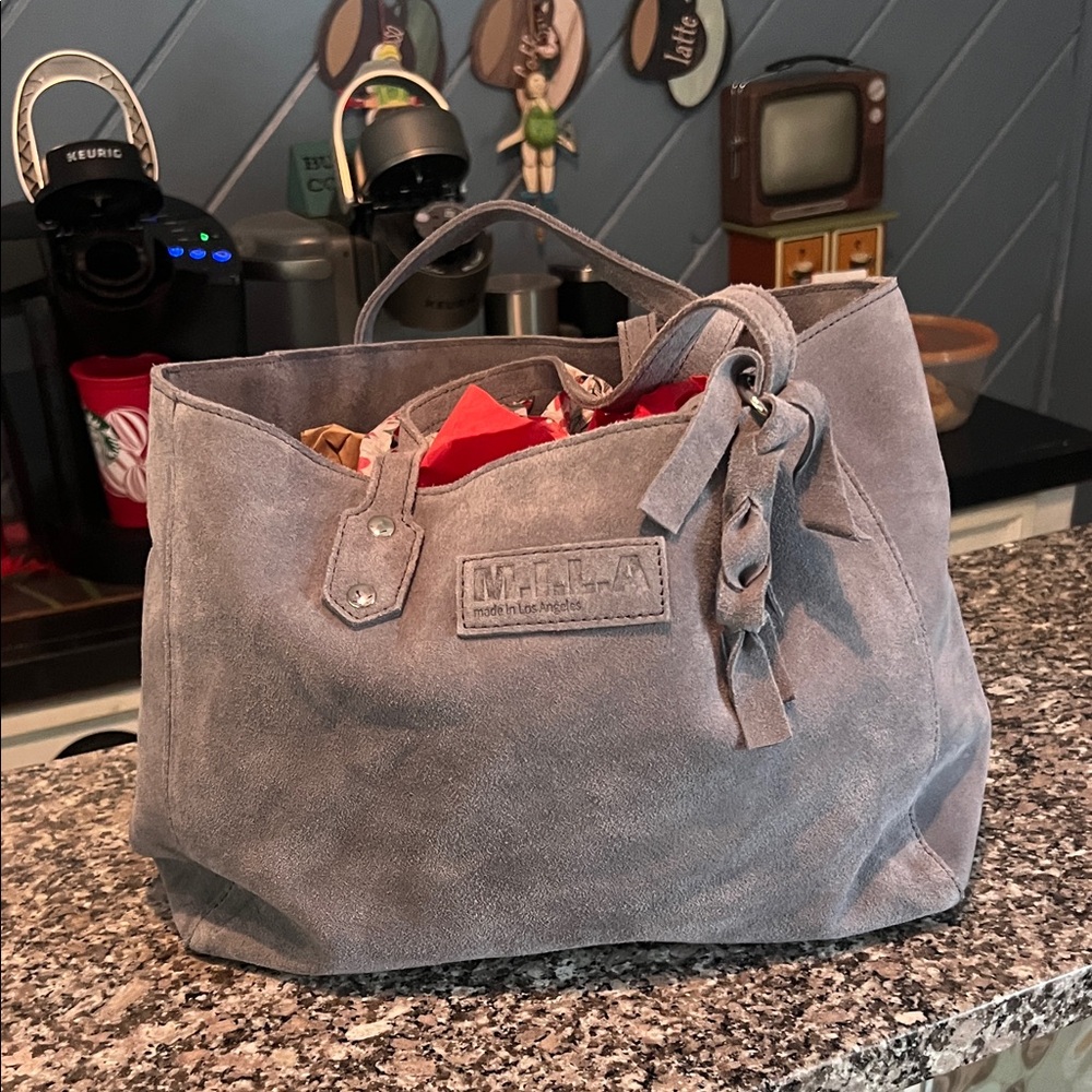 MILA suede bag NWOT